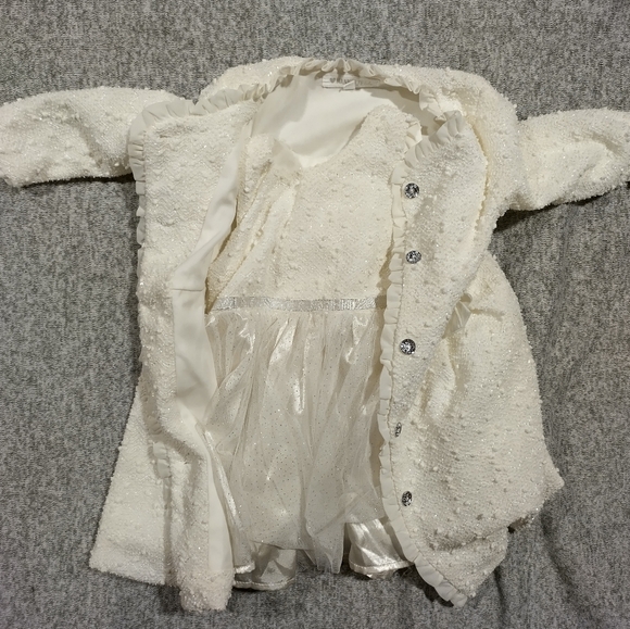 Toddler Christmas dress and coat set - Picture 2 of 8